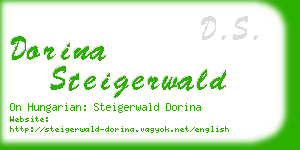 dorina steigerwald business card